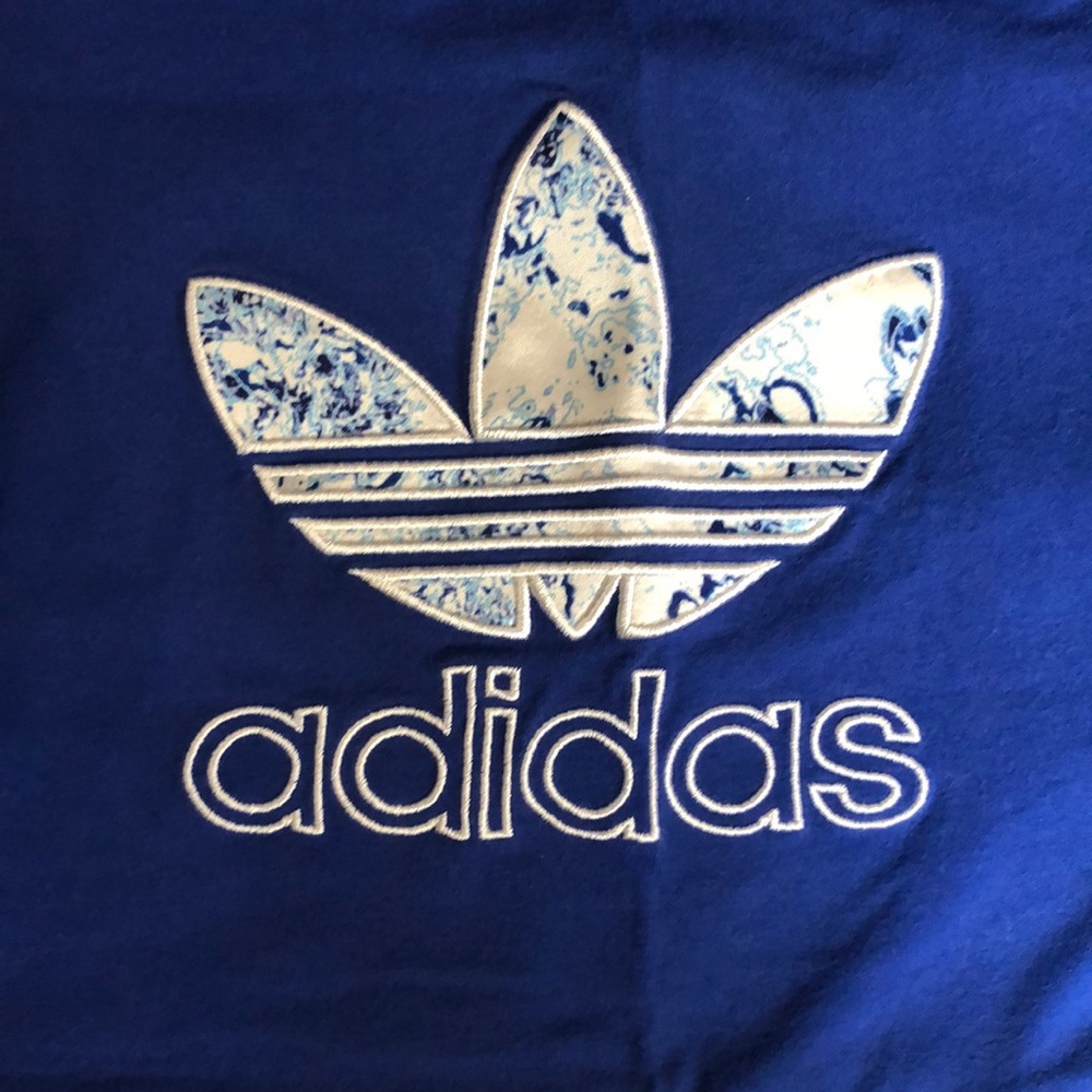 Blue adidas t shirt